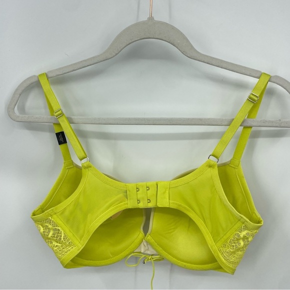 NWT Victoria's Secret Womens Bra Push Up Padded Very Sexy Floral Lace 34D yellow - Picture 3 of 6